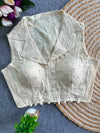 Khadi Collar StretchableBlouse