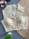 Khadi Collar StretchableBlouse