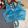 Shimmer V neck blouses