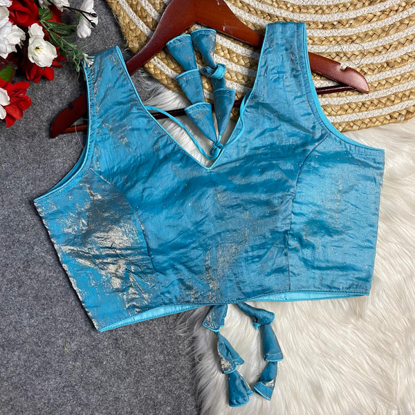 Shimmer V neck blouses