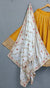 Beautiful Semi Silk Vintage Dupatta in White