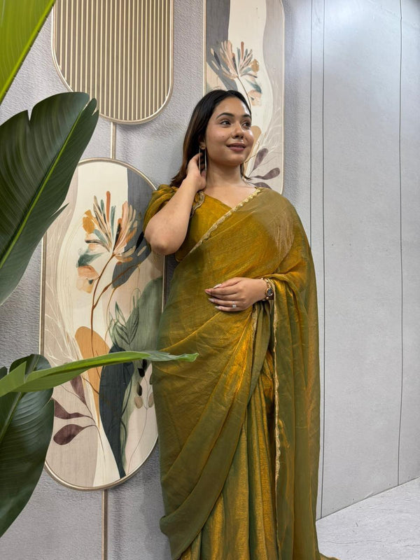 Prestitched Ready to wear Gown saree