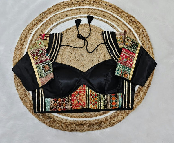 Long Sleeve NavratriSemi Silk Blouse