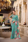 Dreamy Georgotte Floral Saree