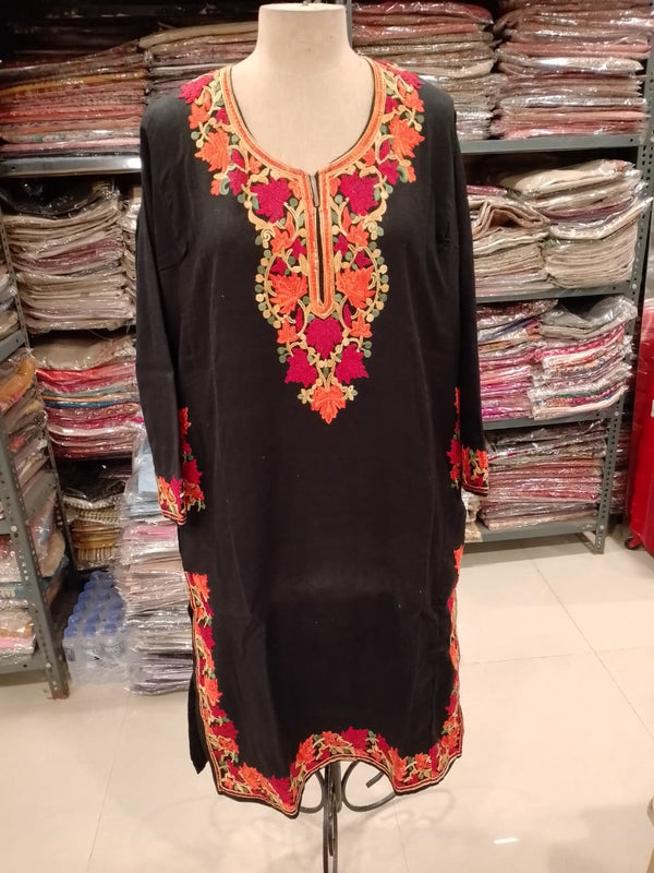 Kashmiri Aari Work Woolen Pehran Kurti