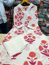 Jaipuri Mal Cotton Kalamkari Printed Kurti Pallazo Set