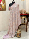 Soft Pashmina Nalki Kashmiri work Lavender Shawl