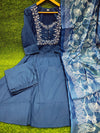 Dark Blue embroidery salwar set