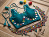 Sleeveless Mirror Work Blouse