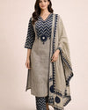 Jaipuri Cotton Patchwork Salwar suit set