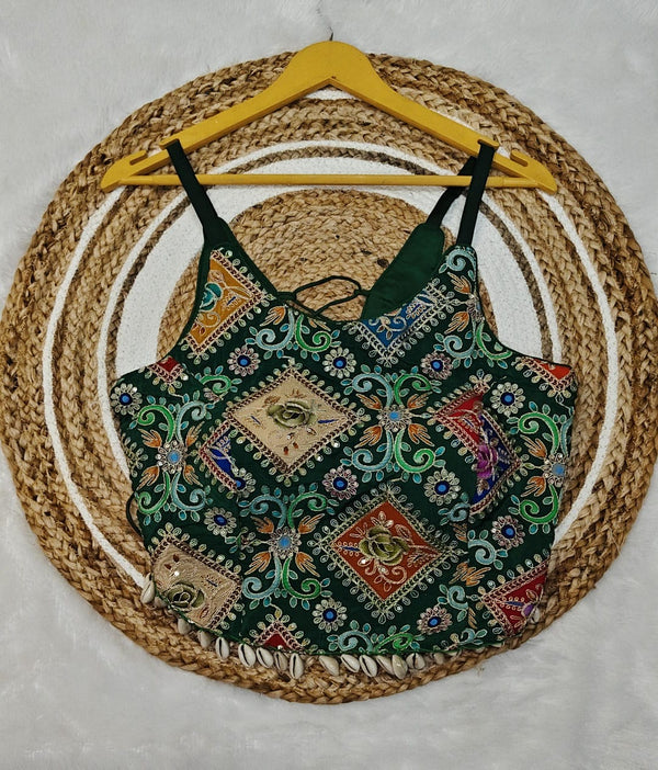 Noodle Strap Blouse for Navratri