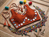 Sleeveless Mirror Work Blouse