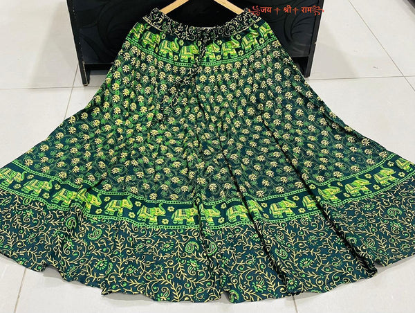 Jaipuri Cotton Printed Skirts