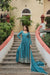 Gown Style Designer Teal Color Sharara Salwar Suit