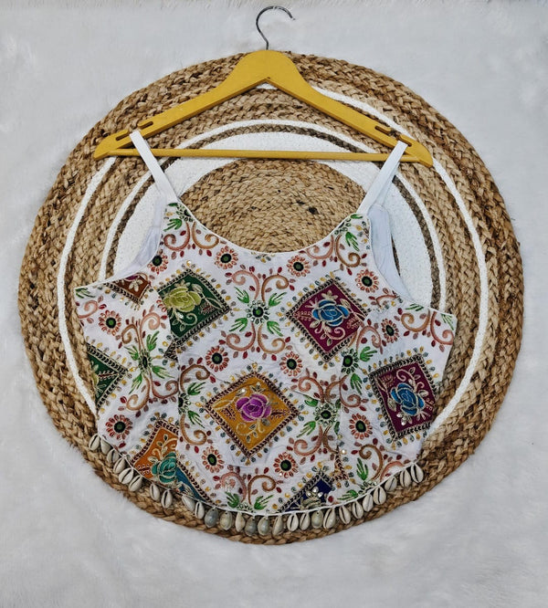 Noodle Strap Blouse for Navratri