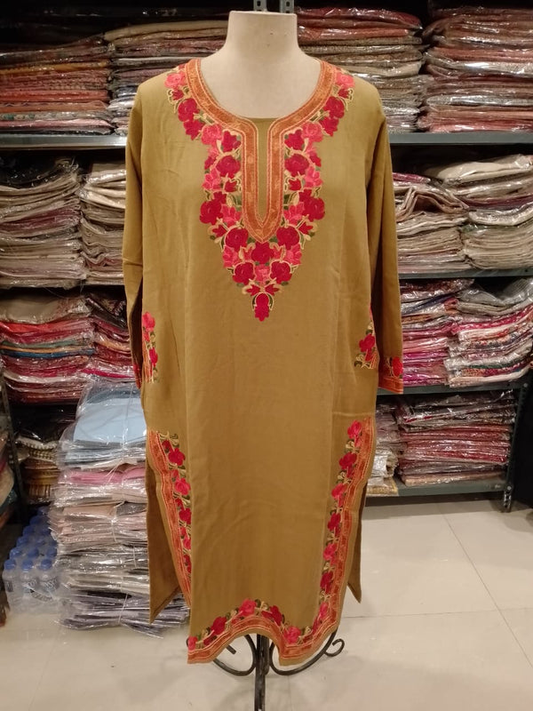 Kashmiri Aari Work Woolen Pehran Kurti