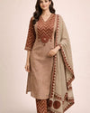 Jaipuri Cotton Patchwork Salwar suit set