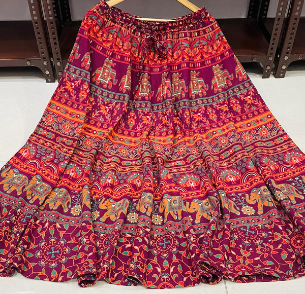 Jaipuri Cotton Printed Skirts