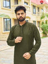 Men's Indian Ethnic Kurta Pajama with embroidered sequin embellished Set