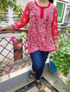 Chikankari Short Kurti in Georgotte