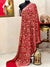 Soft Pashmina Nalki Kashmiri work Red Kalamkari Shawl