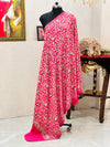 Soft Pashmina Nalki Kashmiri work Pink Kalamkari Shawl