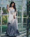 Shimmer Sequin Grey party wear lehenga choli set