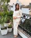 Classic Off White Indowestern Co-ord Sets