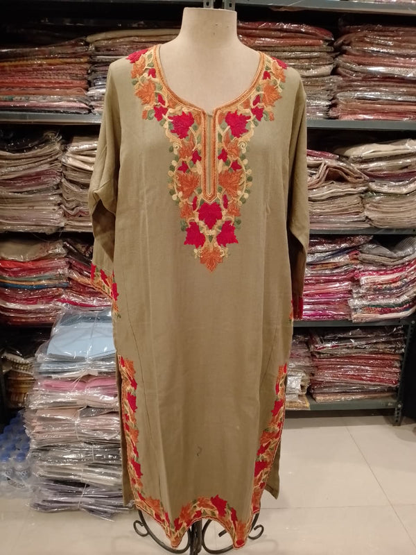 Kashmiri Aari Work Woolen Pehran Kurti