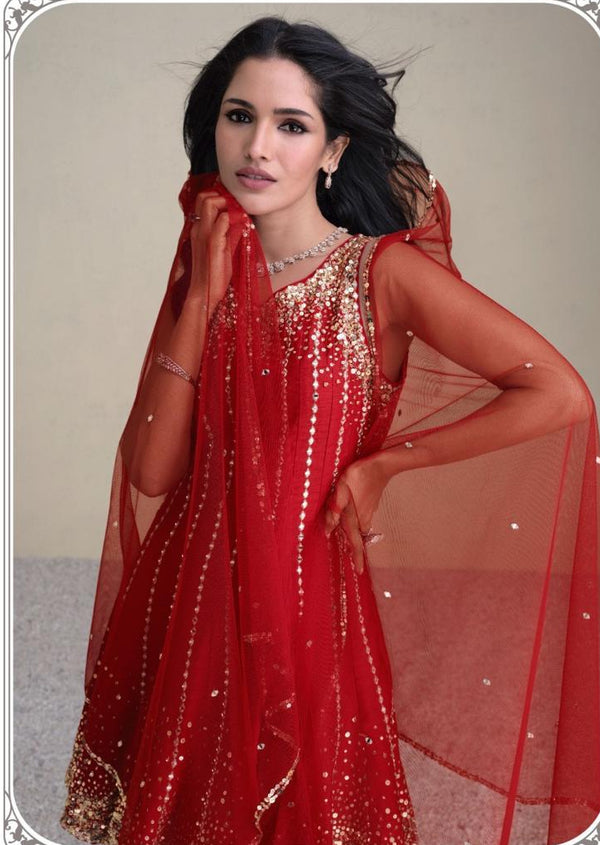 Punjabi style Festive wear Designer Tulip pant Dhoti style Salwar Suit set