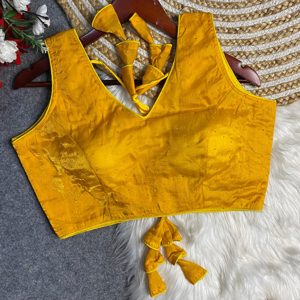 Shimmer V neck blouses