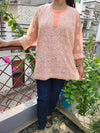 Chikankari Short Kurti in Georgotte