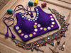 Sleeveless Mirror Work Blouse