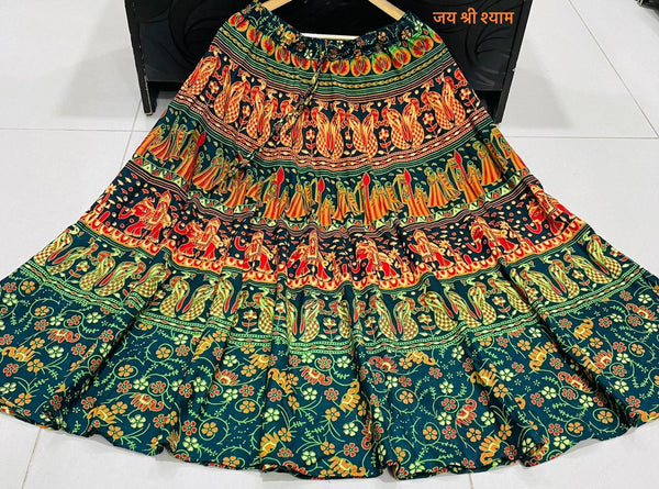Jaipuri Cotton Printed Skirts