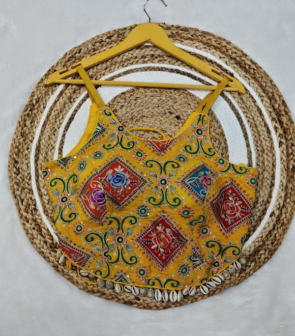 Noodle Strap Blouse for Navratri