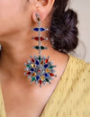 Long Mirror Multi color Jhumka