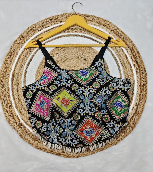 Noodle Strap Blouse for Navratri