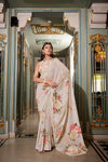 Dreamy Georgotte Floral Saree
