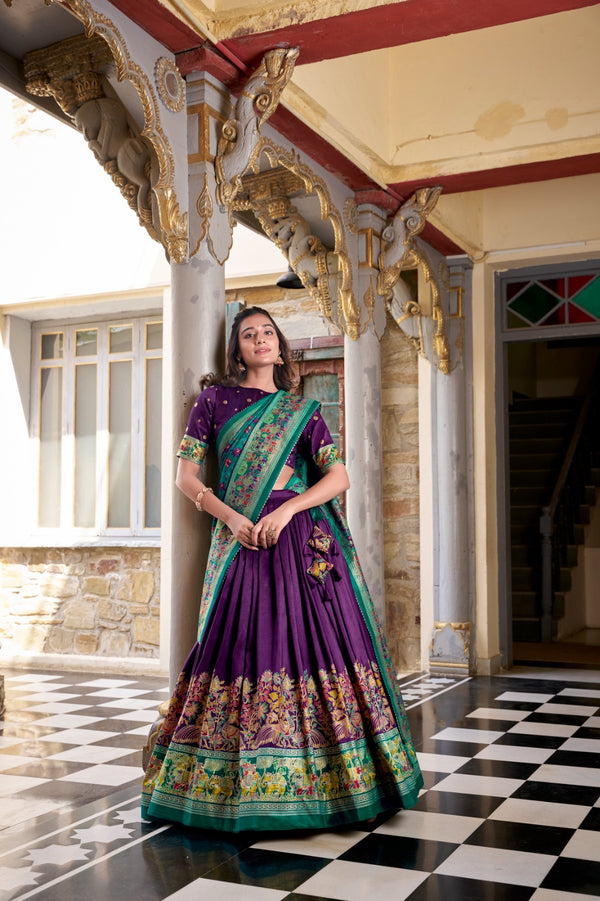 Kalamkari Festival party wear lehenga choli set