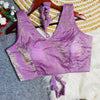 Shimmer V neck blouses