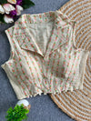 Khadi Collar StretchableBlouse
