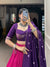 Gulmohar Hot pink and Purple Lehenga choli