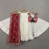Designer Sleeveless Navratri Garba Ghaghra choli Chaniya Choli Lehenga Choli Dupatta set