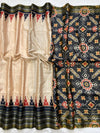 Patola print Soft semi Tussar silk sarees