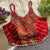 Red Designer Strap Pure Silk Blouse with Real Kodi Border