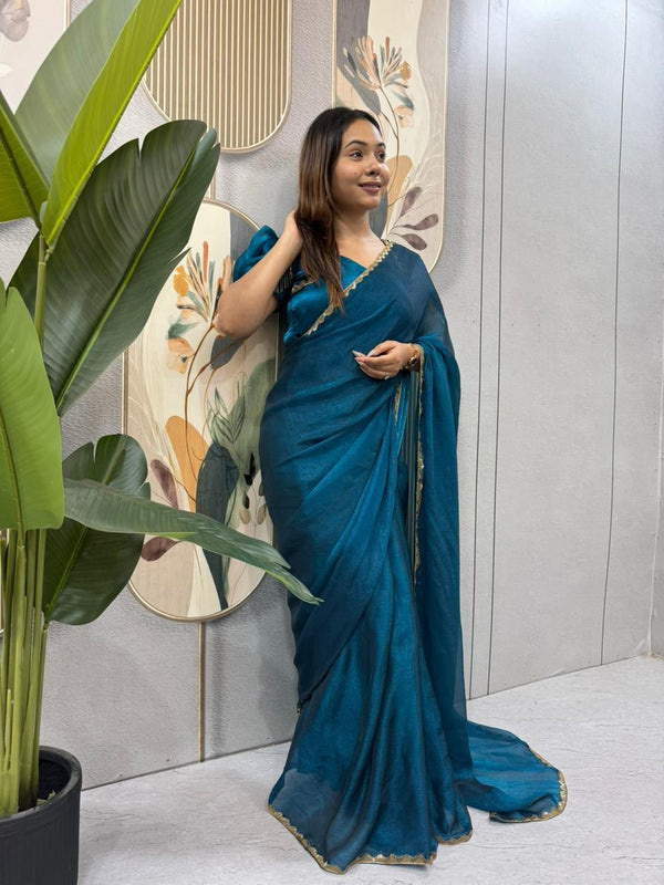 Prestitched Ready to wear Gown saree