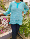Chikankari Short Kurti in Georgotte