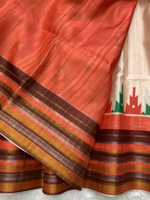Patola print Soft semi Tussar silk sarees
