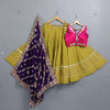 Navratri Sleeveless blouse Flairy Chaniya choli with Vintage work Dupatta