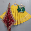 Navratri Sleeveless blouse Flairy Chaniya choli with Vintage work Dupatta